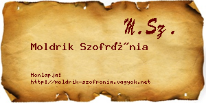 Moldrik Szofrónia névjegykártya